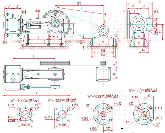 WY-50(V5)WY-100(W4)WY-200(W5)(f)ʽձðbߴD